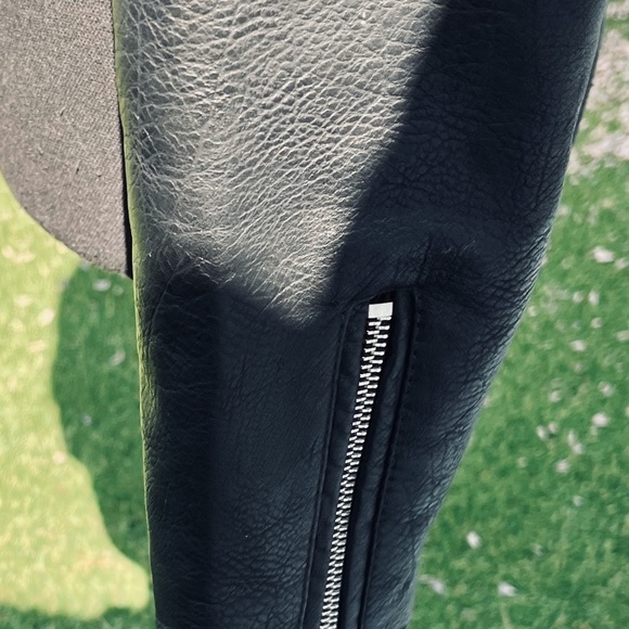 NEW "Let it Ride"Black MOTO Faux Leather Jacket is NWT - Picture 8 of 9